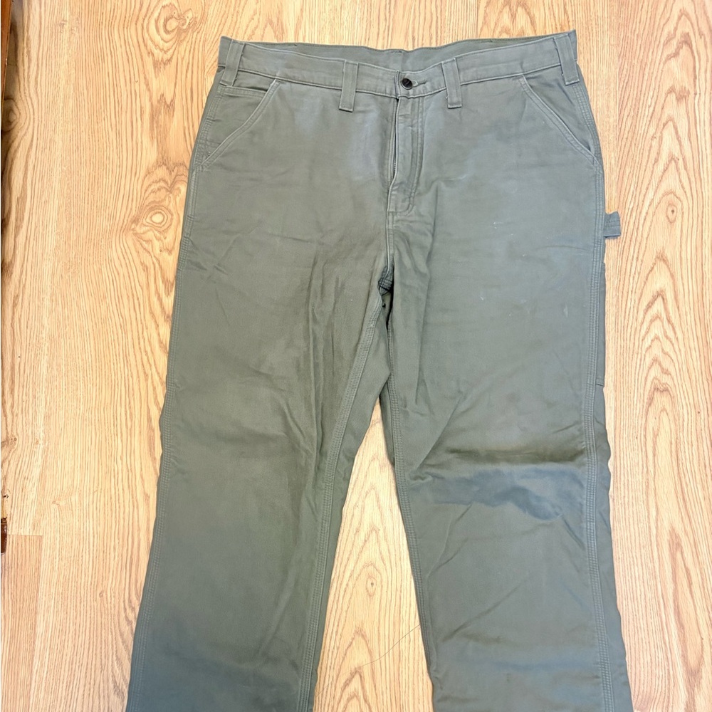 Carhartt Men's Dark Green Cargo Pants